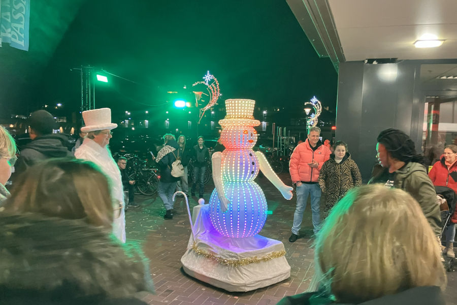 Snowy is een witte mobiele act